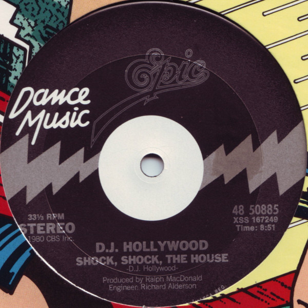 Pochette du 1er single de DJ Hollywood : Shock; shock, the house
